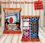 Pebbles N Bamm Bamm Gender Reveal Custom Chip Bag Custom Favorz by Sharon