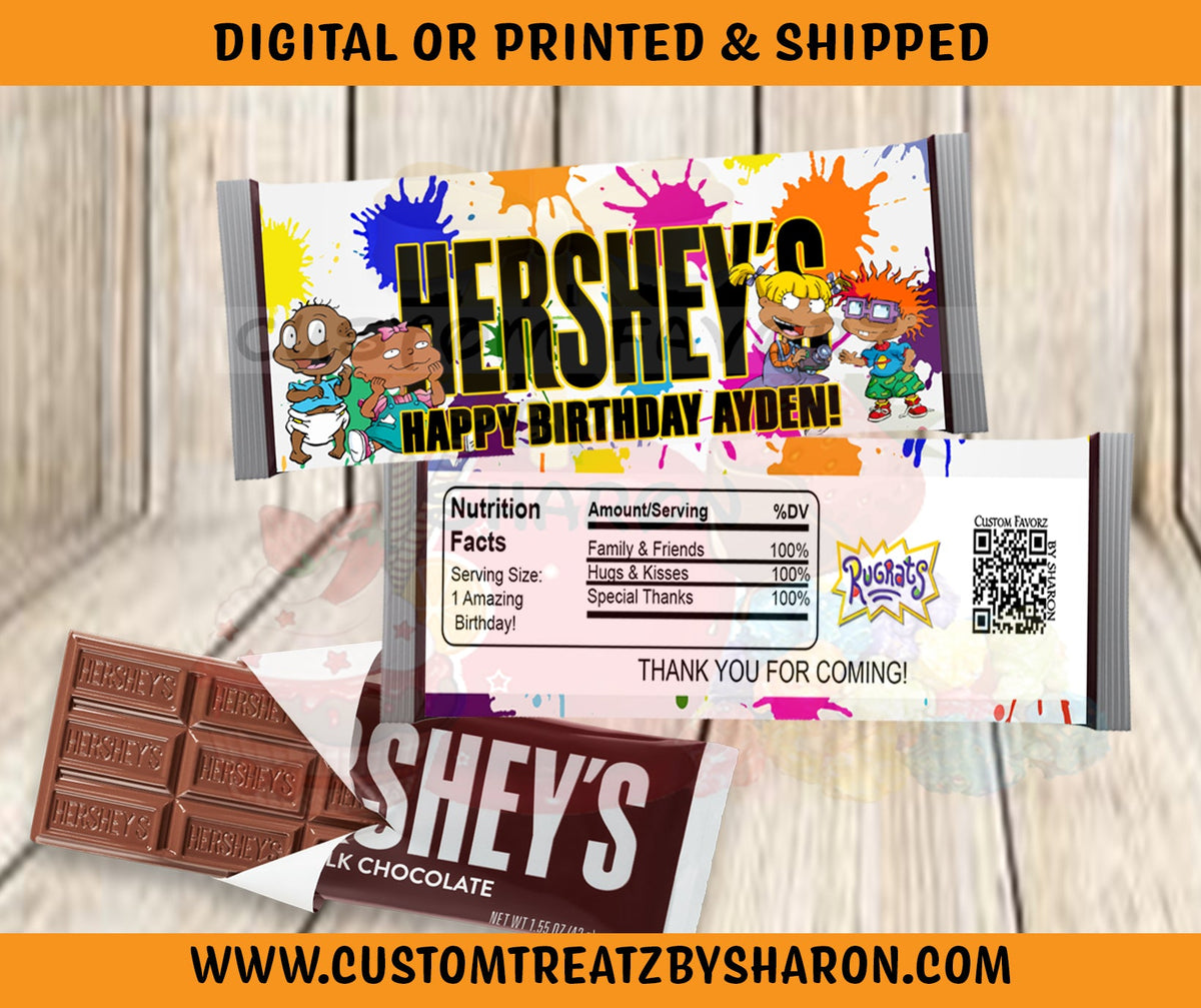rugrats-hershey-bar-labels for Free Printable Labels For Candy Bars Rugrats Hershey Bar Labels for Free Printable Labels For Candy Bars
