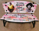 Custom Memorial Bench | Mini Keepsake Bench | Memorial Keepsake Mini Bench |Any Design | Breast Cancer Awareness