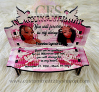 Custom "In Loving Memory" Memorial Bench