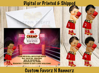 A Little Champ Is On The Way Printable Invite Custom Favorz by Sharon