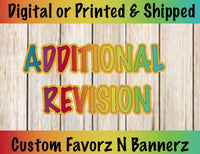 ADDITIONAL REVISION - Revise Your Design - Custom Favorz by Sharon