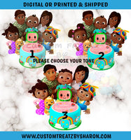 AFRICAN AMERICAN COCOMELON CHIP BAGS Custom Favorz by Sharon
