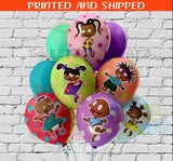 AFRICAN AMERICAN RUGRATS BALLOON STICKERS Custom Favorz by Sharon