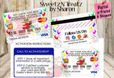 ANY THEME CREDIT CARD INVITE Custom Favorz by Sharon