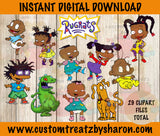 African American Rugrats Clipart - Instant Download Custom Favorz by Sharon