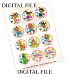 African American Rugrats Cupcake Toppers - Instant Download Custom Favorz by Sharon