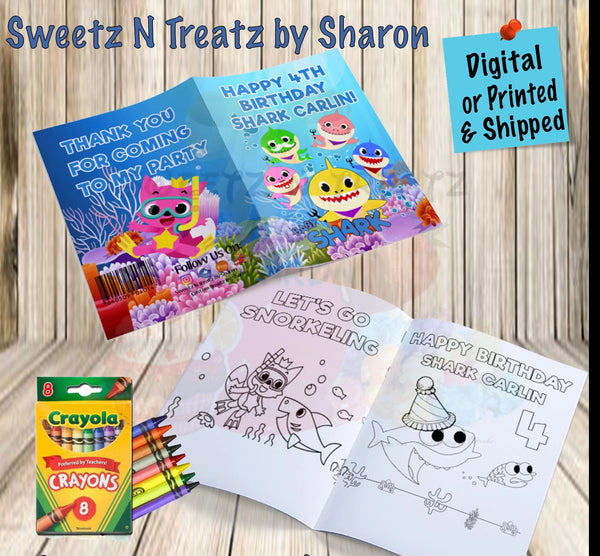 Crayola Personalized Coloring Books - Custom Party Favors - Thank You Gift  - Birthday - Printed & Shipped- 12 Books