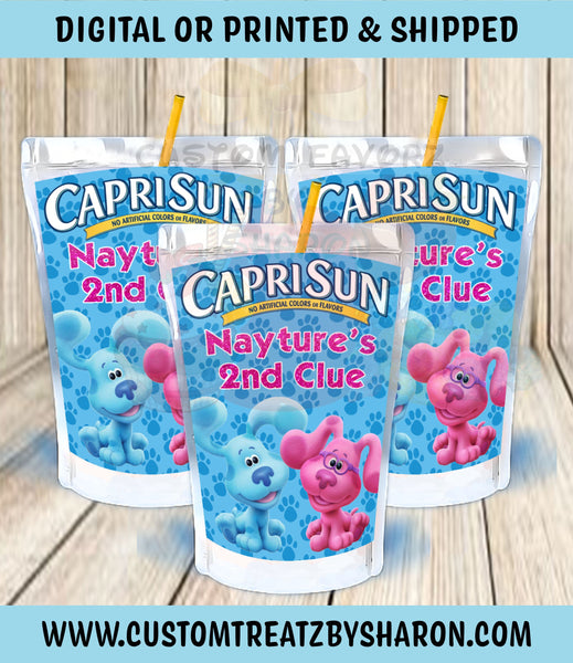 BLUE'S CLUES CAPRISUN AND KOOL-AID JAMMER LABELS Custom Favorz by Sharon