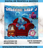 BLUES CLUES BABY SHOWER BACKDROP Custom Favorz by Sharon