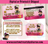 BOSS BABY GIRL CREDIT CARD INVITE Custom Favorz by Sharon