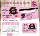 BOSS BABY GIRL CREDIT CARD INVITE Custom Favorz by Sharon