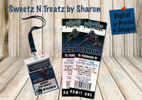 Black Panther VIP Pass & Ticket Invitation Custom Favorz by Sharon