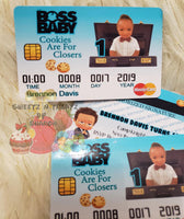 Boss Baby Boy Credit Card Invites Custom Favorz by Sharon