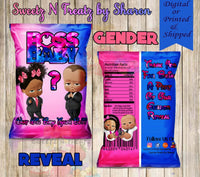 Boss Baby Gender Reveal Custom Chip Bag Custom Favorz by Sharon
