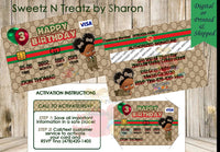Boss Baby Gucci Credit Card Invite Custom Favorz by Sharon