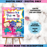 PHIL N LIL GENDER REVEAL WELCOME SIGN - DIGITAL ONLY