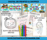 COCOMELON COLORING PACK Custom Favorz by Sharon