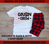 COUSIN CREW - FAMILY HOLIDAY TEES Custom Favorz by Sharon