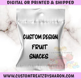 CUSTOM DESIGNED FRUIT SNACKS Custom Favorz by Sharon