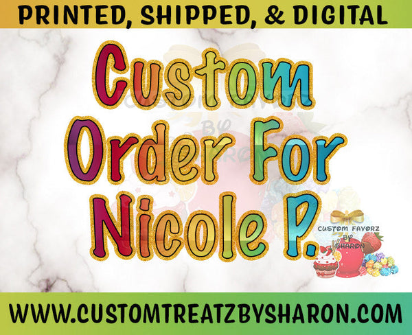 CUSTOM ORDER FOR NICOLE P. - AA BB BOY W/CROWN THEME - DO NOT PURCHASE OTHERWISE Custom Favorz by Sharon
