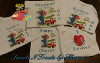 CUSTOMIZED FAMILY T-SHIRTS - Birthday Tees - Children's Birthday Tees - Youth T-Shirt - Custom Adult T-Shirt - Any Theme - Any Design Custom Favorz by Sharon