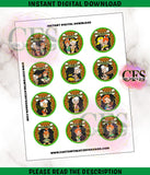 Caucasian Pebbles & Bamm Cupcake Toppers - Instant Download Custom Favorz by Sharon