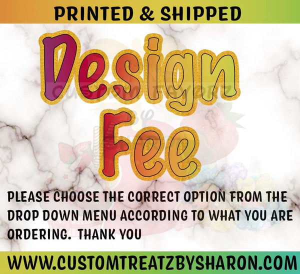 Custom Design Fee Custom Favorz by Sharon