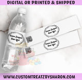 Custom Designed Water Bottle Labels Custom Favorz by Sharon