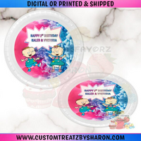 Custom Phil & Lil Party Plate Inserts | Phil N Lil Party | Phil N Lil Favors | Gender Reveal | Birthday Custom Favorz by Sharon