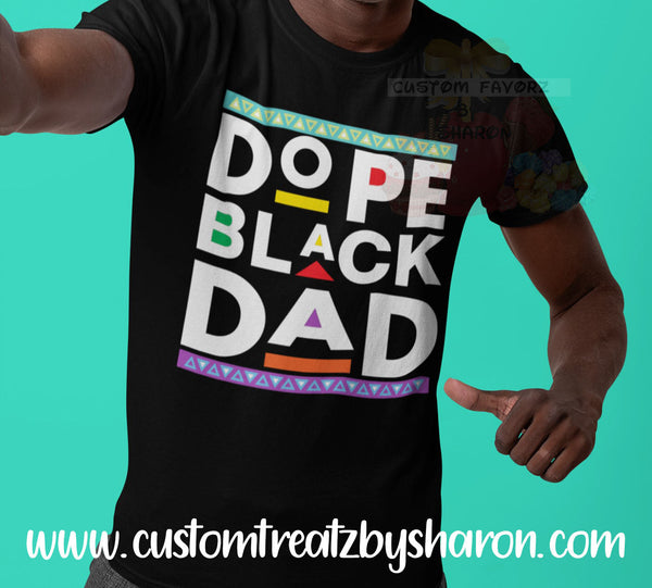 DOPE BLACK DAD Custom Favorz by Sharon