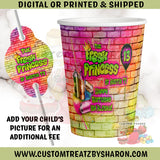 FRESH PRINCESS PARTY CUP WITH STRAW TAG Custom Favorz by Sharon