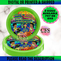 FRESH PRINCE & PRINCESS GENDER REVEAL PARTY PLATE INSERTS