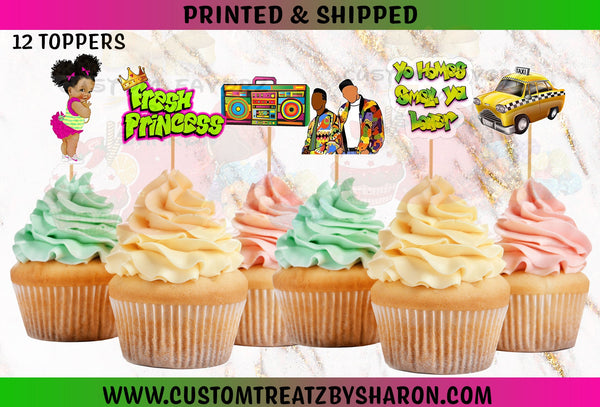 Fresh Princess Cupcake Toppers Custom Favorz by Sharon