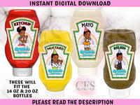 Gracie's Corner Condiment Labels - Instant Download Custom Favorz by Sharon