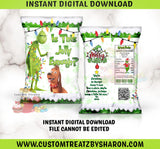 Grinchmas Eve Chip Bag - The Grinch Chip Bags Custom Favorz by Sharon