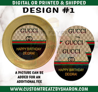 Gucci Charger Plate Inserts Custom Favorz by Sharon