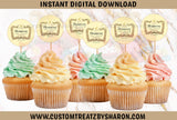 Hennessy Cupcake Toppers - Instant Download Custom Favorz by Sharon