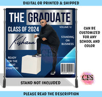 Magazine Graduation Backdrop