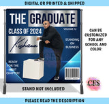 Magazine Graduation Backdrop