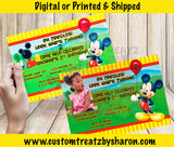 MICKEY MOUSE PRINTABLE INVITES Custom Favorz by Sharon