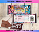 PEBBLES & BAMM GENDER REVEAL HERSHEY LABELS Custom Favorz by Sharon