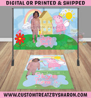 PEPPA PIG REMOVABLE FLOOR DECAL Custom Favorz by Sharon