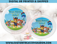 Paw Patrol Party and Charger Plate Inserts Custom Favorz by Sharon