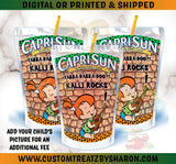 Pebbles Flintstones Caprisun/Kool-Aid Jammers Custom Favorz by Sharon