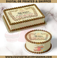 Personalized Hennessy Edible Image Cake & Cupcake Topper Custom Favorz by Sharon