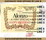 Personalized Hennessy Edible Image Cake & Cupcake Topper Custom Favorz by Sharon
