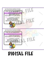 Purple Boss Baby Girl Credit Card Invites Custom Favorz by Sharon