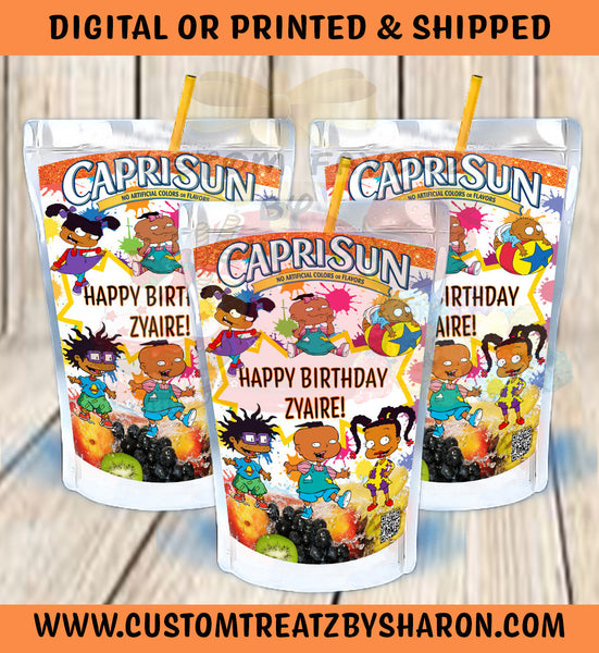 RUGRATS CAPRISUN OR KOOL- AID JAMMERS Custom Favorz by Sharon