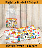 Rugrats Inspired Water Bottle Labels Custom Favorz by Sharon